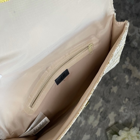 H&M Gold Zebra Straw Clutch - Picture 5 of 5